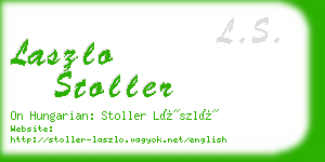 laszlo stoller business card